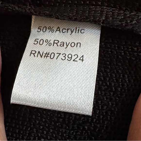 Ming Wang Open Front Lightweight Black Textured Mid Length Cardigan Size M - Picture 7 of 11